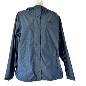 The North Face Venture 2 Heathered Blue Lightweight Rain Jacket Coat Size XL